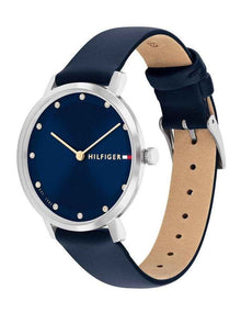 Pippa Leather Dial Watch in Navy