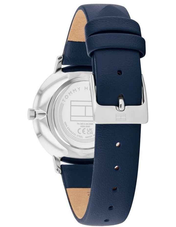 Pippa Leather Dial Watch in Navy