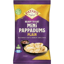 Patak's Ready To Eat Pappadums Mini Plain Original 75g