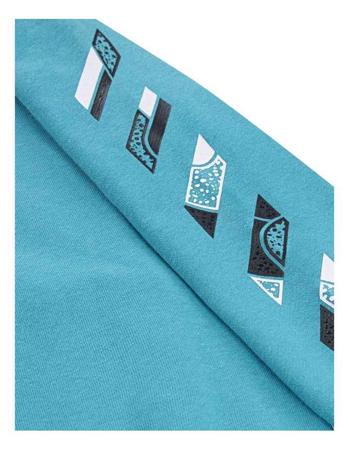 Outside The Lines French Terry Pull Over in Green