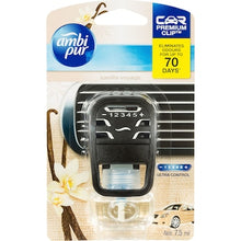 Ambi Pur Premium Clip Car Air Freshener Vanilla Voyage 7.5ml