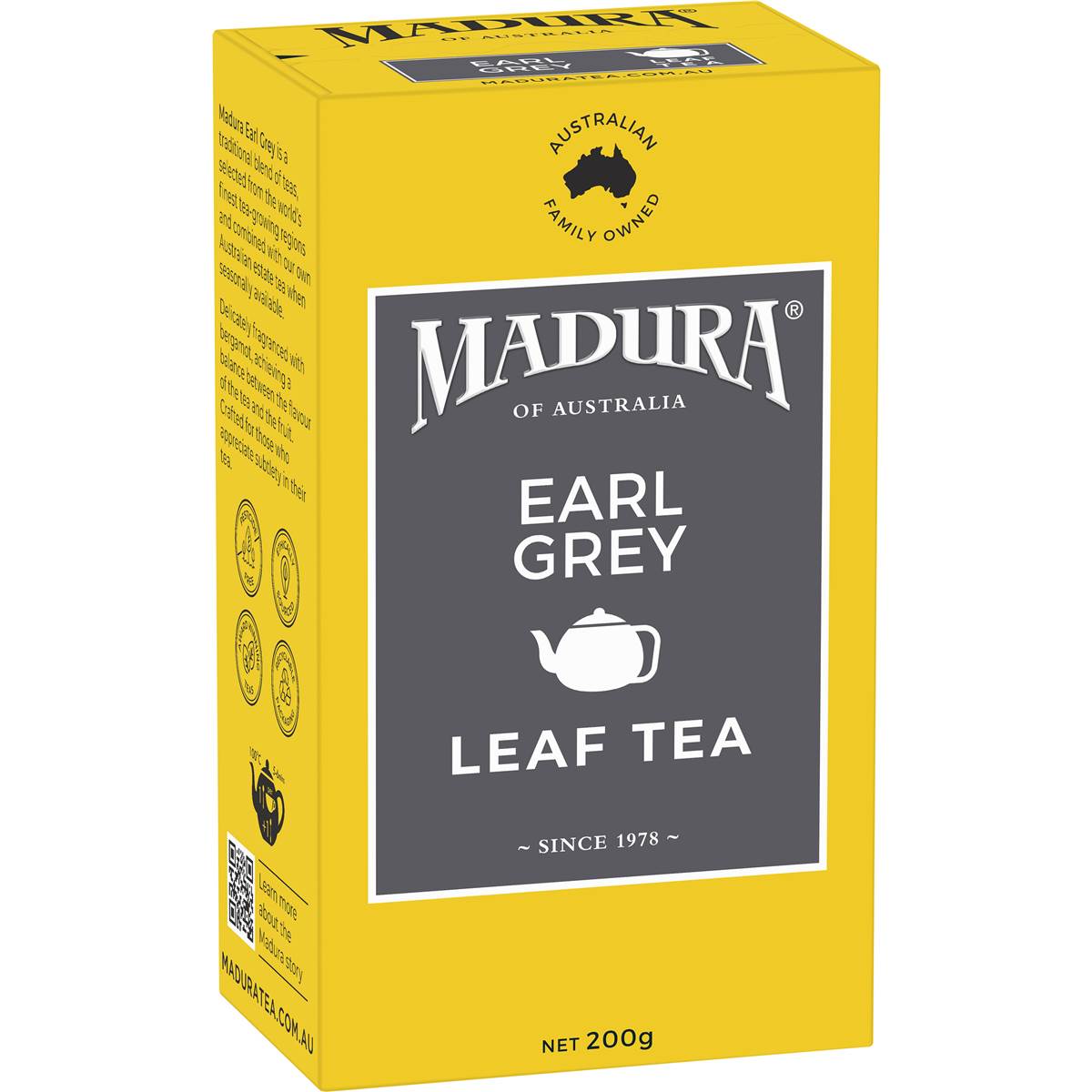 Madura Earl Grey Leaf Tea 200g