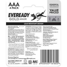 Eveready Gold AAA Alkaline Batteries 4 pack