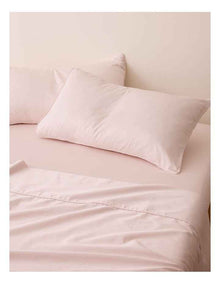 Eden Cotton Standard Pillowcase Pair in Marshmallow