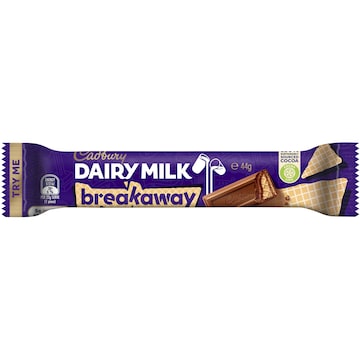Cadbury Dairy Milk Breakaway Chocolate Bar 44g