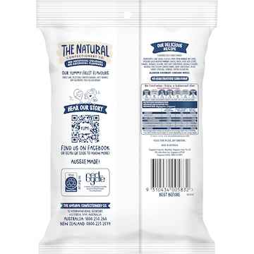 The Natural Confectionery Co. Sour Squirms Lollies 220g