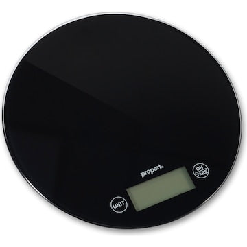 Propert 5kg Round Glass Top Digital Scale Assorted each