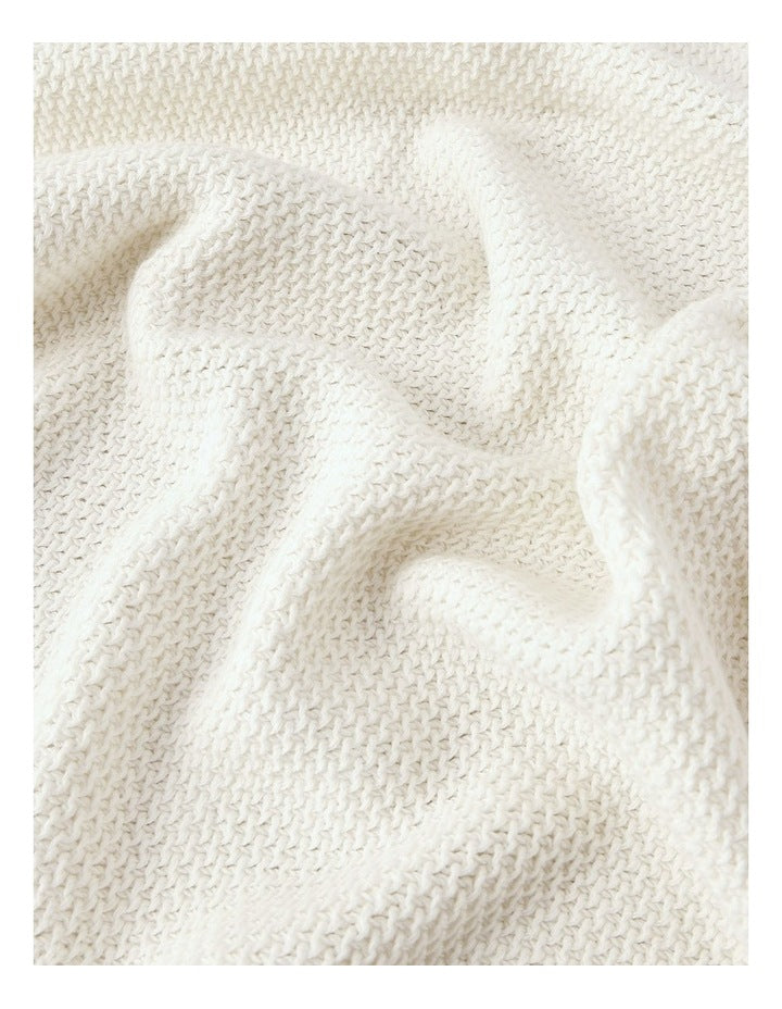 Cotton Blanket in Oat