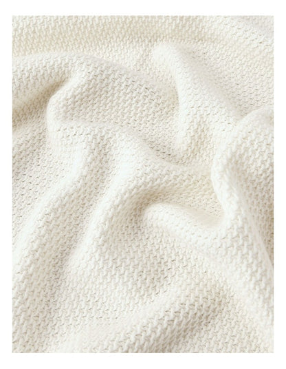Cotton Blanket in Oat