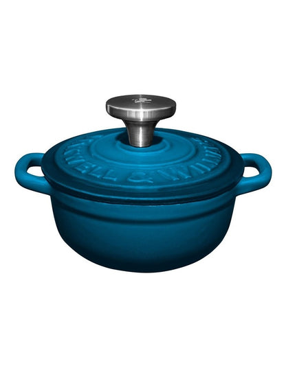 Cast Iron Cocotte 9.5cm 260ml in Midnight Blue