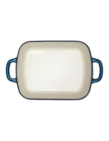 Cast Iron Roaster 28x21cm/3L in Midnight Blue