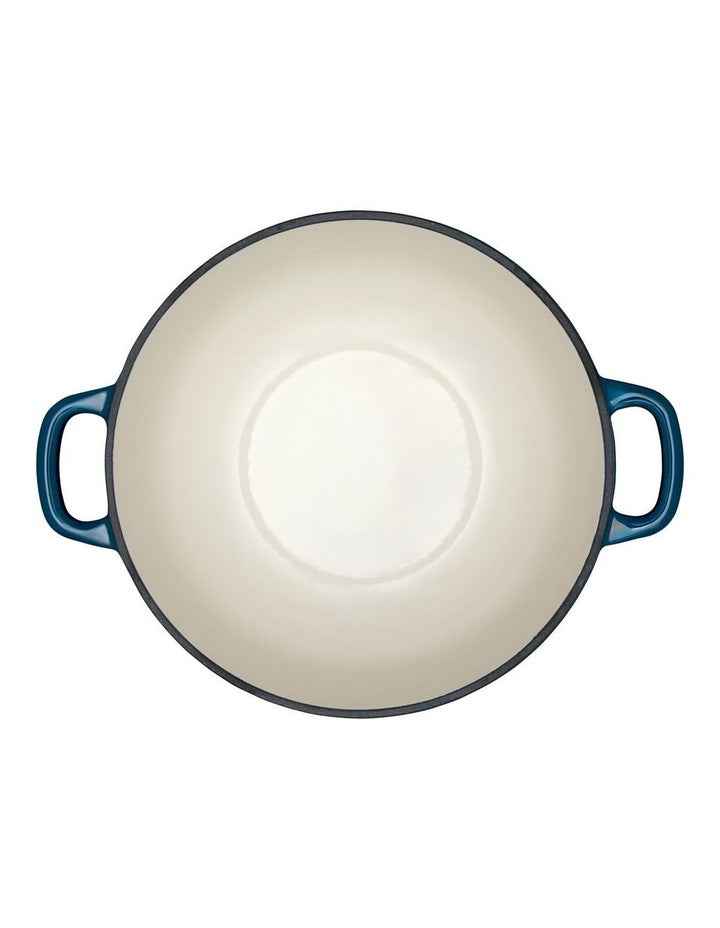 Cast Iron Round Casserole 24cm/3.3L in Midnight Blue