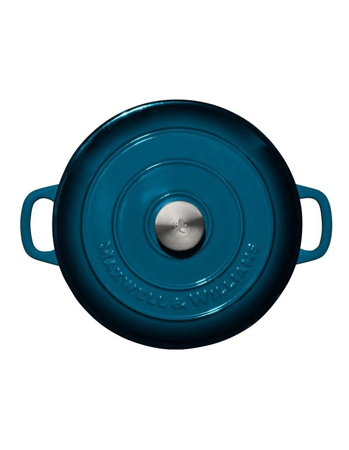 Cast Iron Braiser 27cm/3.3L in Midnight Blue