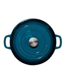 Cast Iron Braiser 27cm/3.3L in Midnight Blue