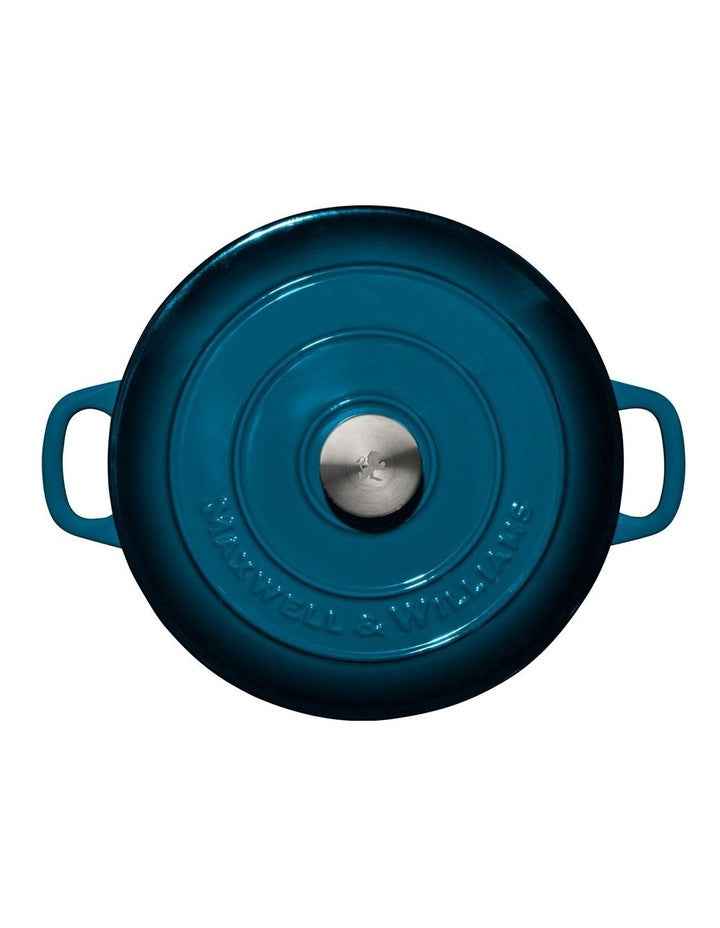 Cast Iron Braiser 27cm/3.3L in Midnight Blue