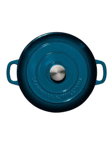 Cast Iron Braiser 27cm/3.3L in Midnight Blue