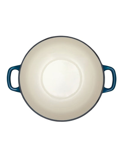 Cast Iron Round Casserole 26cm/4L in Midnight Blue