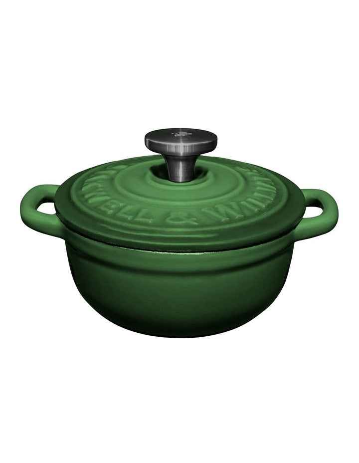Cast Iron Cocotte 9.5cm 260ml in English Racing Green