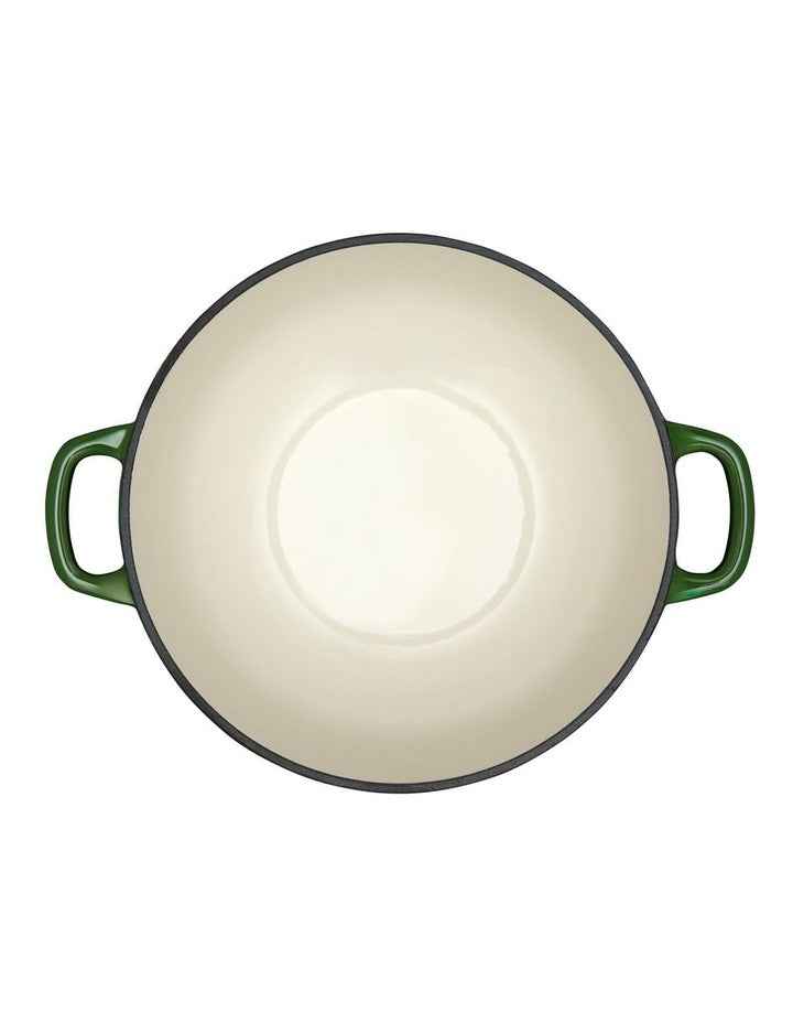 Cast Iron Round Casserole Gift Boxed 24cm/3.3L in English Racing Green