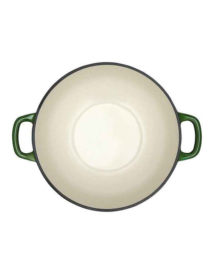 Cast Iron Round Casserole Gift Boxed 24cm/3.3L in English Racing Green