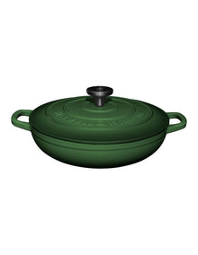 Cast Iron Braiser 27cm/3.3L Gift Boxed in English Racing Green