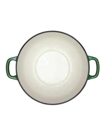 Cast Iron Round Casserole 26cm/4L Gift Boxed in English Racing Green