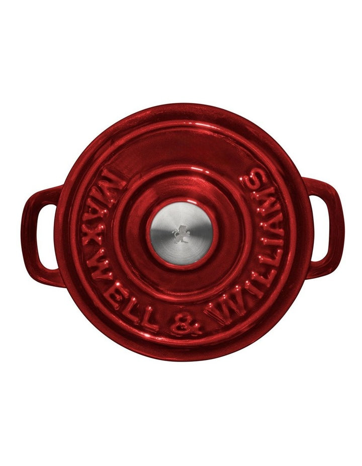 Cast Iron Cocotte 9.5cm/260ml Gift Boxed in Merlot