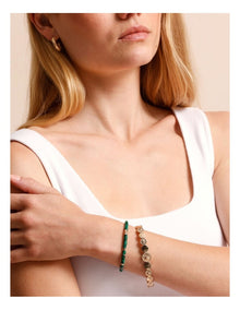 Solar Cuff and Stretch 2Pk Set in Gold/Green