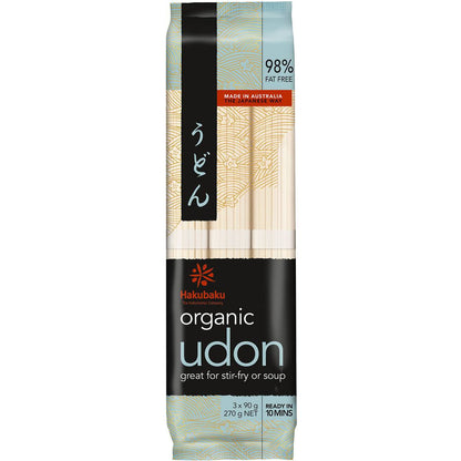 Hakubaku Organic Japanese Udon Noodle 270g