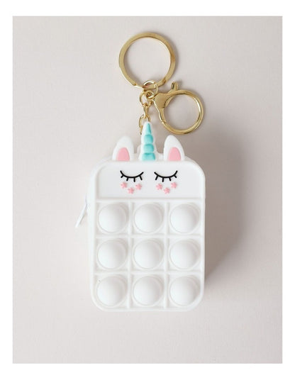 Sensory Keyring in White