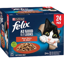 Felix Meat Menus in Jelly Wet Cat Food 85g x 24 pack