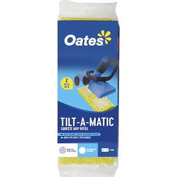 Oates Mop Tiltamatic Sponge Refill 2 pack