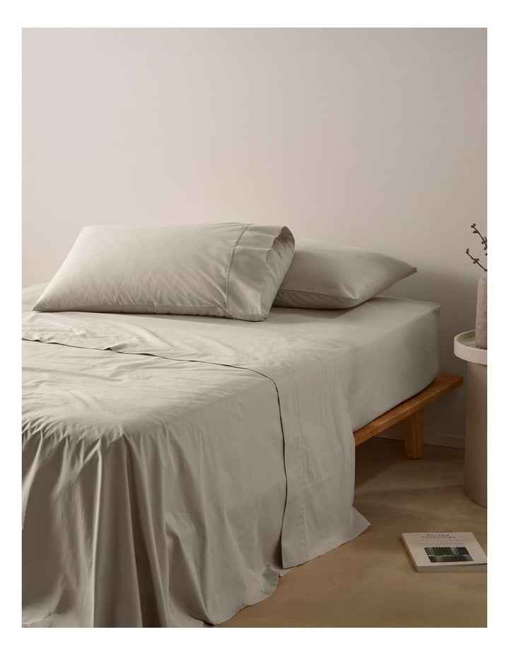 300TC Australian Superfine Cotton Sheet Set in Biscuit