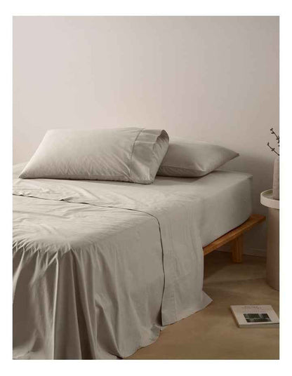 300TC Australian Superfine Cotton Sheet Set in Biscuit