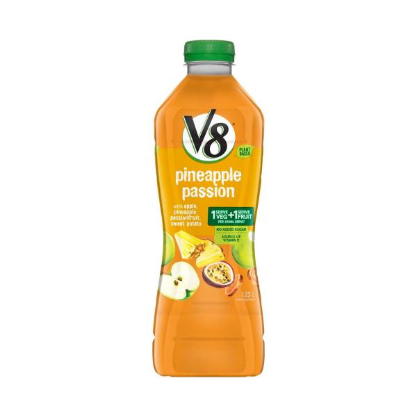 CAMPBELLS V8 JUICE PINEAPPLE PASSION:.:1.25 LITRE