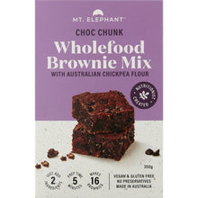 Mt Elephant Choc Chunk Wholefood Brownie Mix 350g