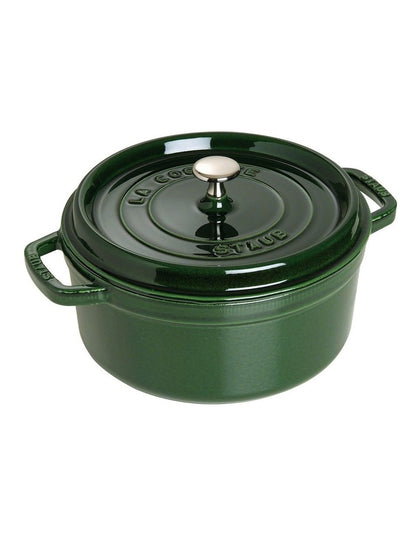 Round Cocotte 24cm/3.8L Basil in Green