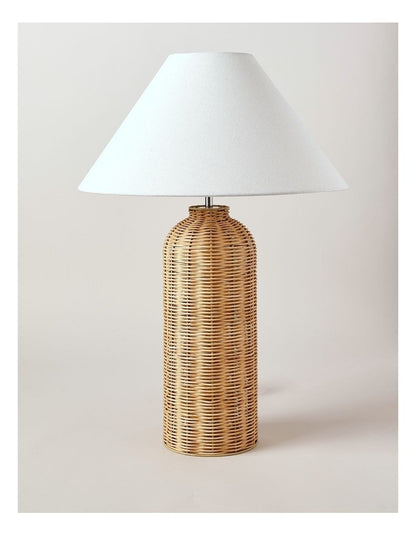 Vernon Woven Table Lamp 60cm in Brown