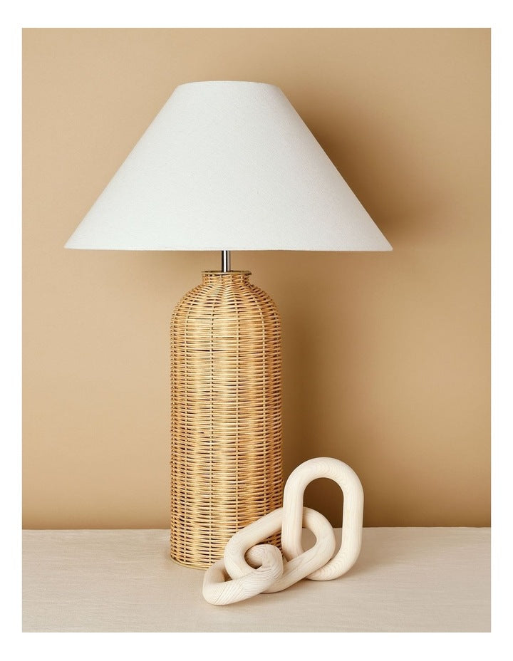 Vernon Woven Table Lamp 60cm in Brown