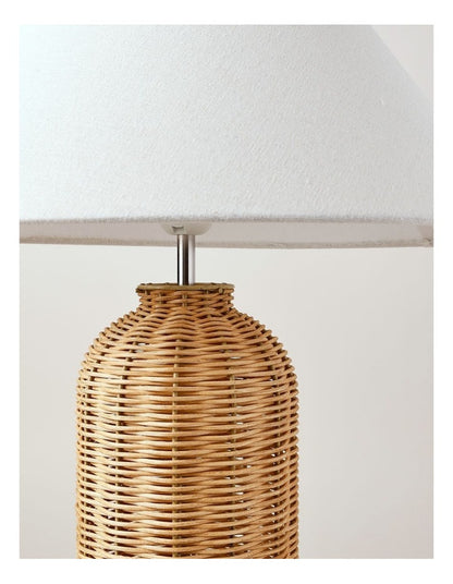 Vernon Woven Table Lamp 60cm in Brown