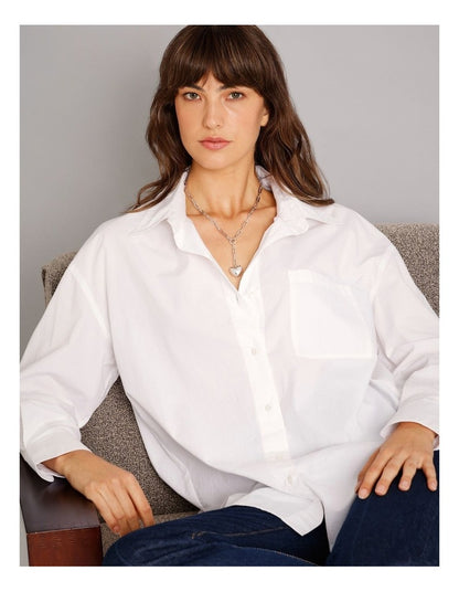 Heart Drop Chain in Silver