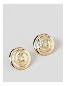 Swirl Stud in Gold