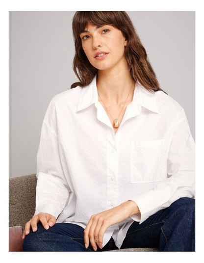 Long Pendant Drop Necklace in Gold