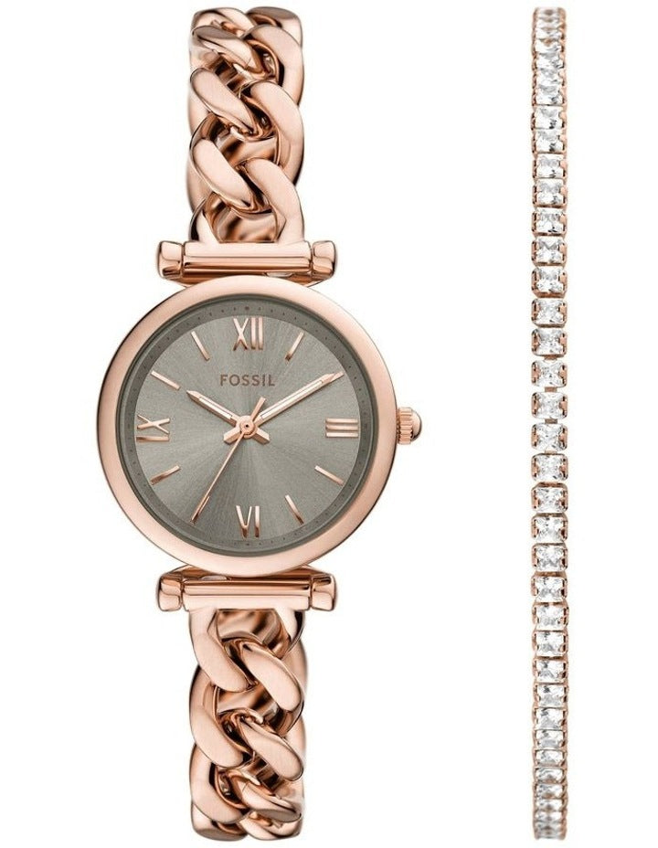 Carlie Analogue ES5378SET Watch in Rose