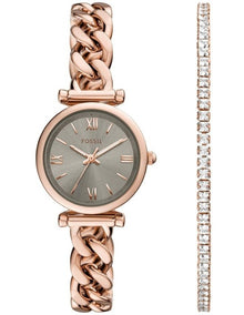 Carlie Analogue ES5378SET Watch in Rose