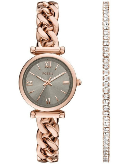 Carlie Analogue ES5378SET Watch in Rose
