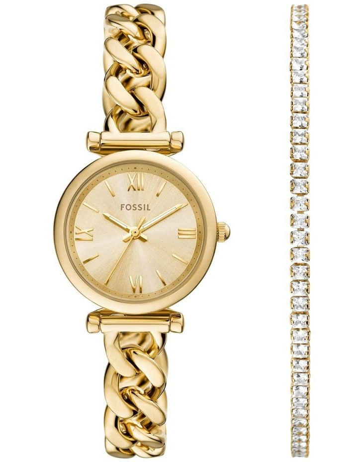 Carlie Analogue ES5387SET Watch in Gold