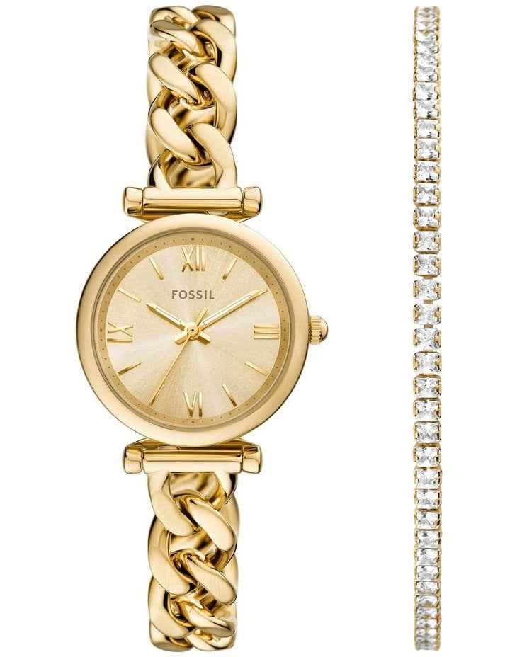 Carlie Analogue ES5387SET Watch in Gold