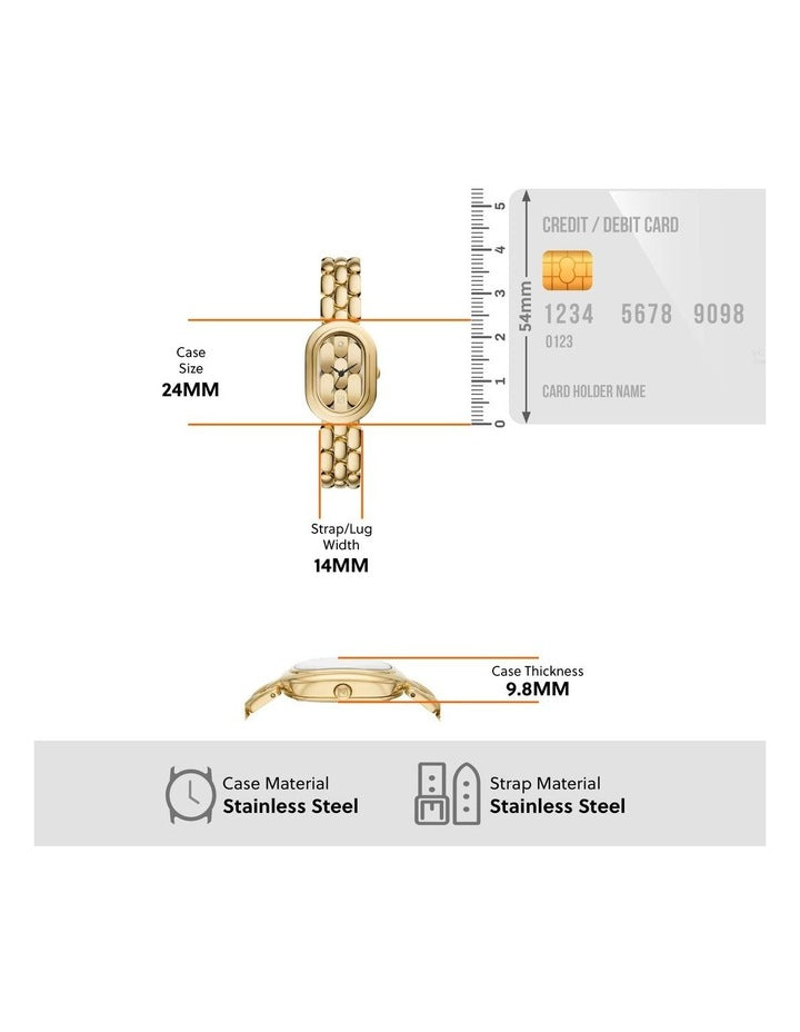 Sloan Analogue ES5380 Watch in Gold