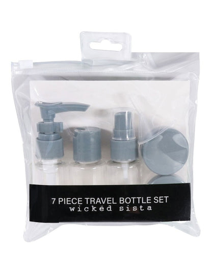 7 Piece Travel Set in Fresh Grey